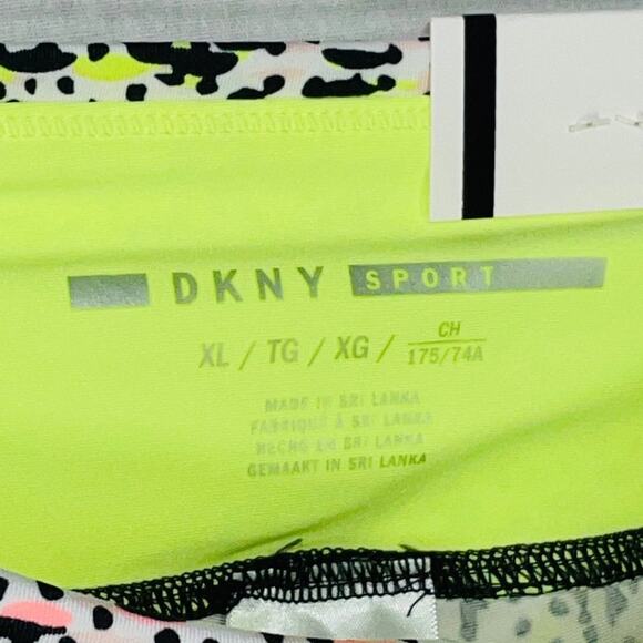 DKNY Sport Confetti Print High Waist 7/8 Tights xl - Picture 12 of 12